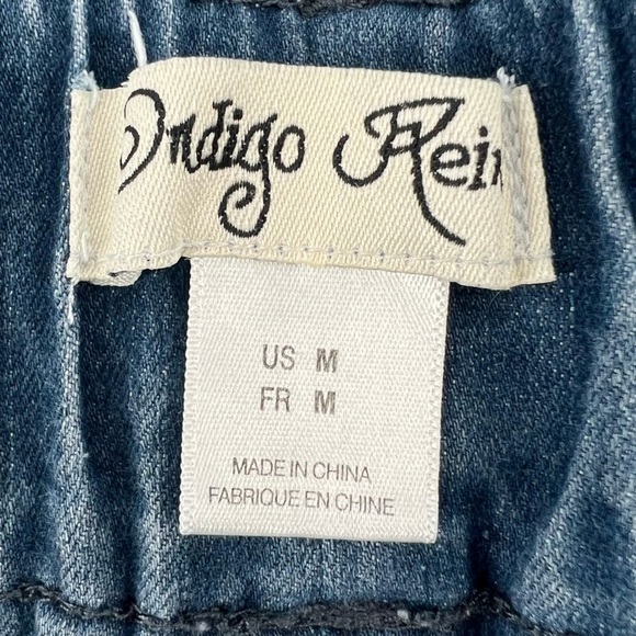 Diego Rein Elastic Waistband Pull On Wide Leg Jeans Size Medium Women’s - Picture 2 of 5